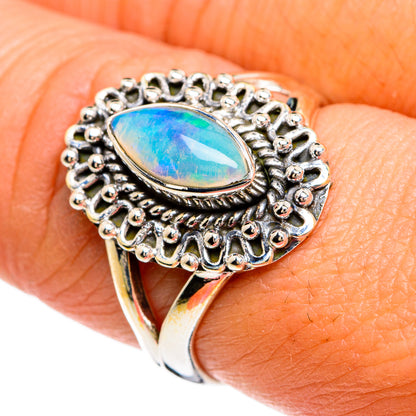 Ethiopian Opal Rings handcrafted by Ana Silver Co - RING80458