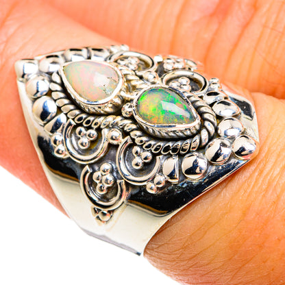 Ethiopian Opal Rings handcrafted by Ana Silver Co - RING80459