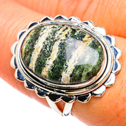 Lizard Jasper Rings handcrafted by Ana Silver Co - RING80469