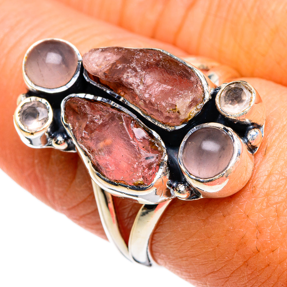 Pink Tourmaline Rings handcrafted by Ana Silver Co - RING80473