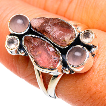 Pink Tourmaline Rings handcrafted by Ana Silver Co - RING80473