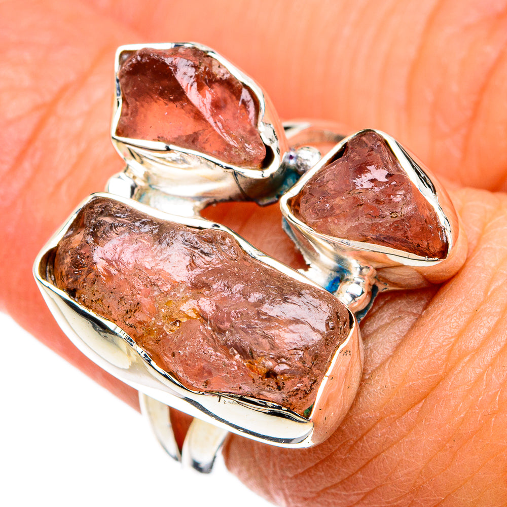Rose Quartz Rings handcrafted by Ana Silver Co - RING80474