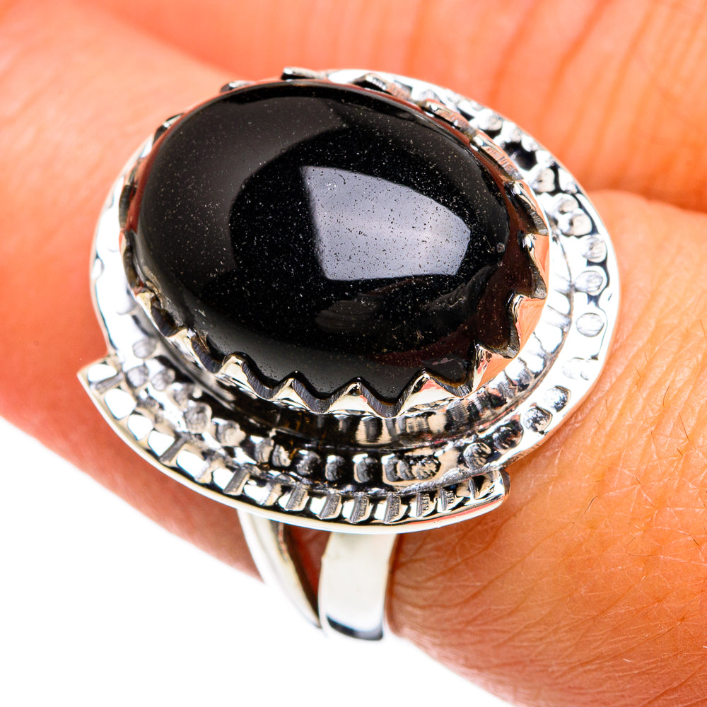 Black Onyx Rings handcrafted by Ana Silver Co - RING80477