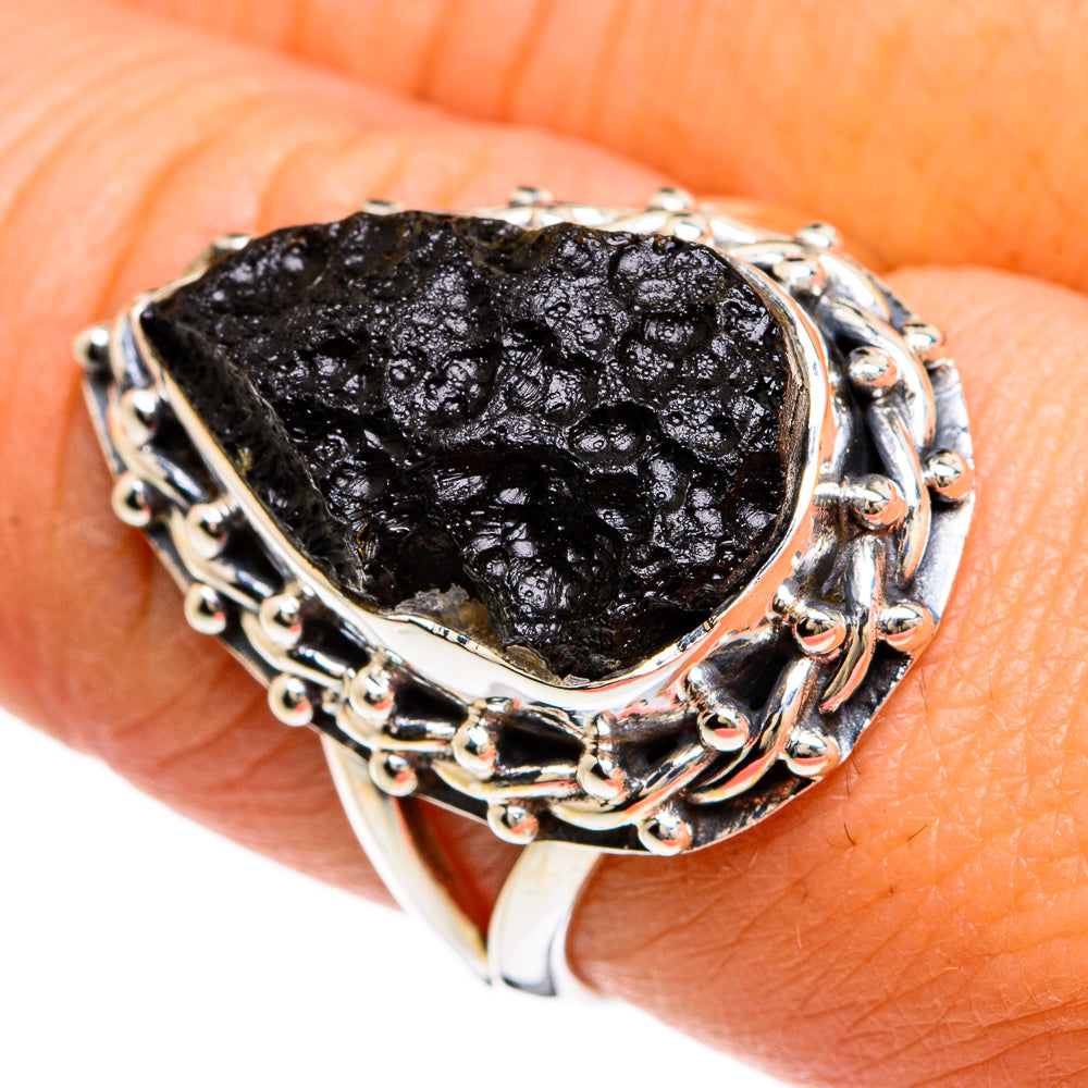 Tektite Rings handcrafted by Ana Silver Co - RING80478