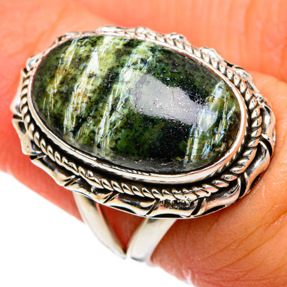 Lizard Jasper Rings handcrafted by Ana Silver Co - RING80490