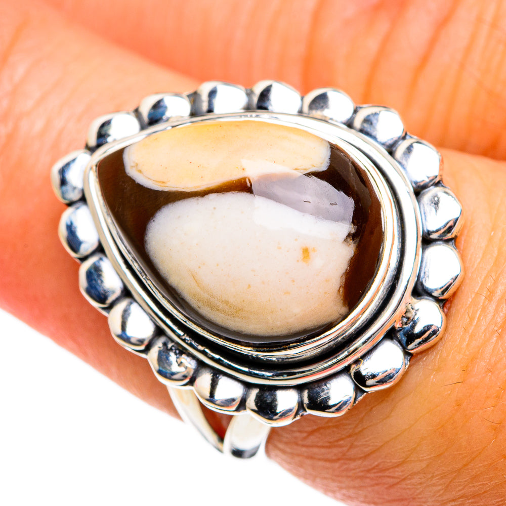 Peanut Wood Jasper Rings handcrafted by Ana Silver Co - RING80493