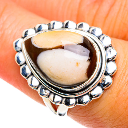 Peanut Wood Jasper Rings handcrafted by Ana Silver Co - RING80493