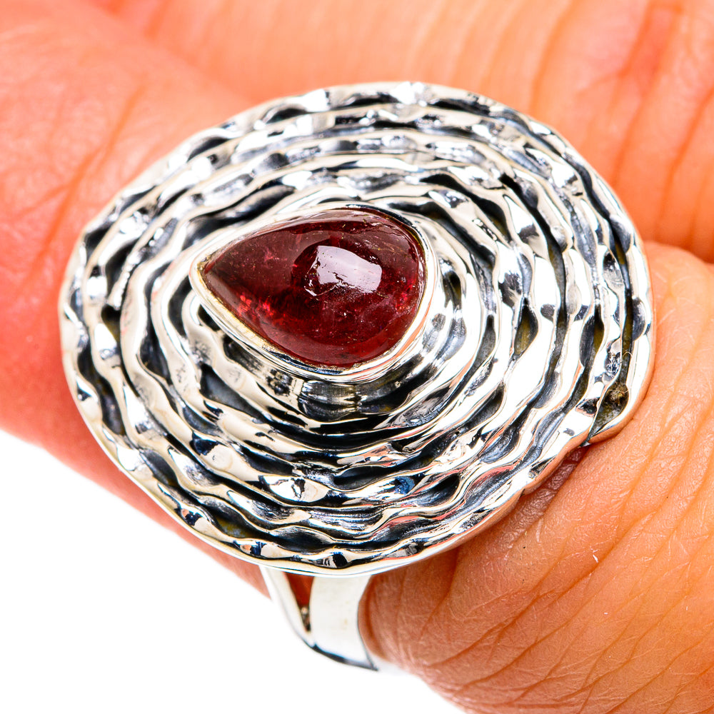 Pink Tourmaline Rings handcrafted by Ana Silver Co - RING80495