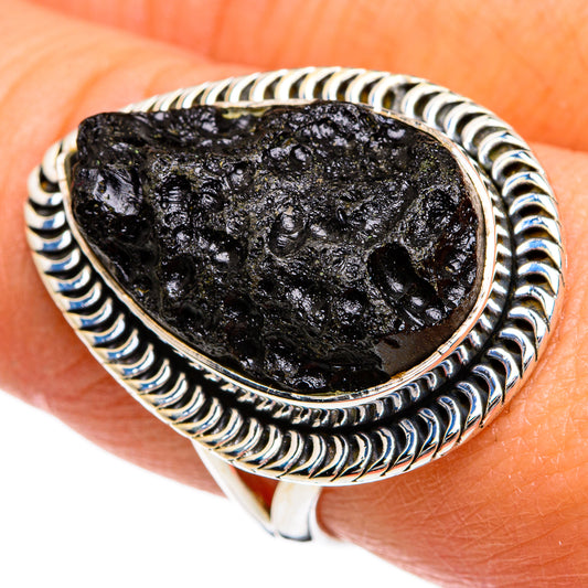 Tektite Rings handcrafted by Ana Silver Co - RING80500