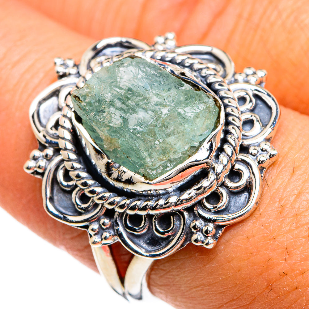Aquamarine Rings handcrafted by Ana Silver Co - RING80508