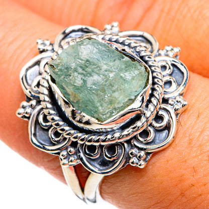 Aquamarine Rings handcrafted by Ana Silver Co - RING80508