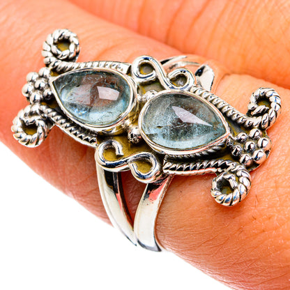 Aquamarine Rings handcrafted by Ana Silver Co - RING80509