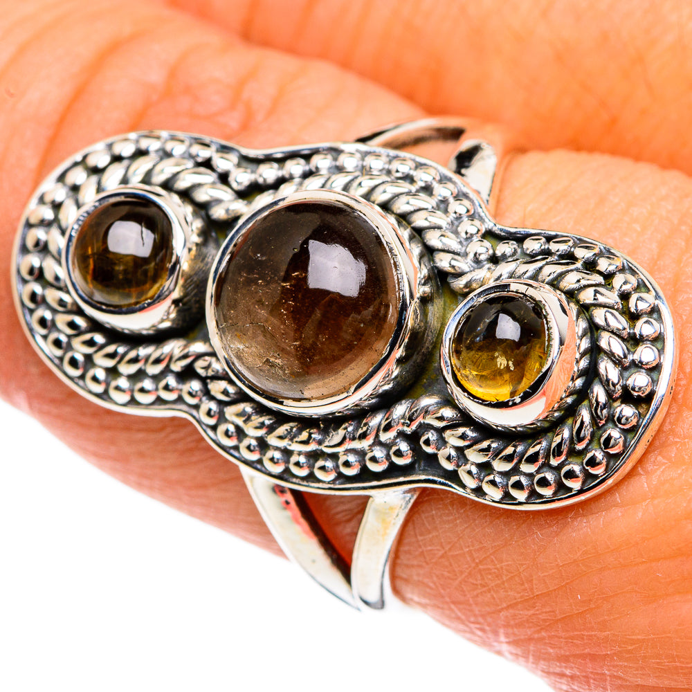 Smoky Quartz Rings handcrafted by Ana Silver Co - RING80513
