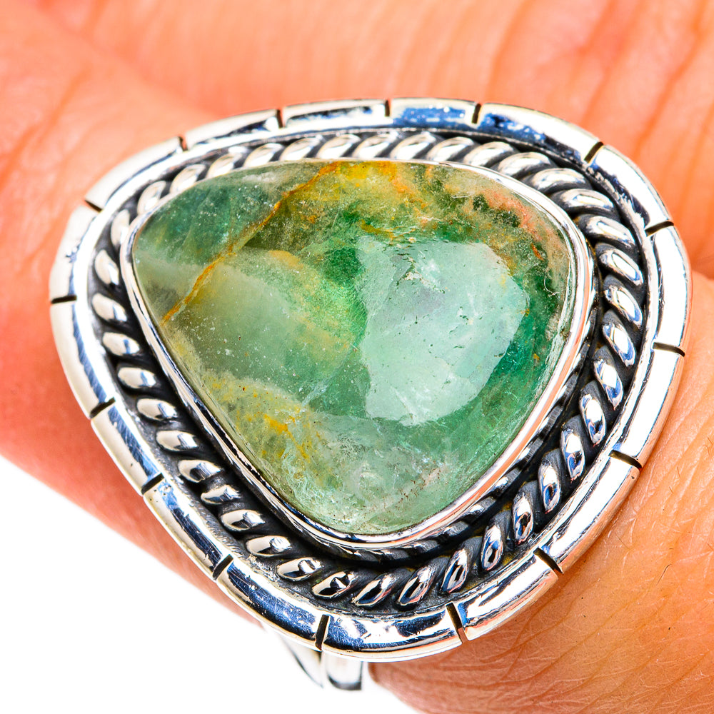 Prehnite Rings handcrafted by Ana Silver Co - RING80540