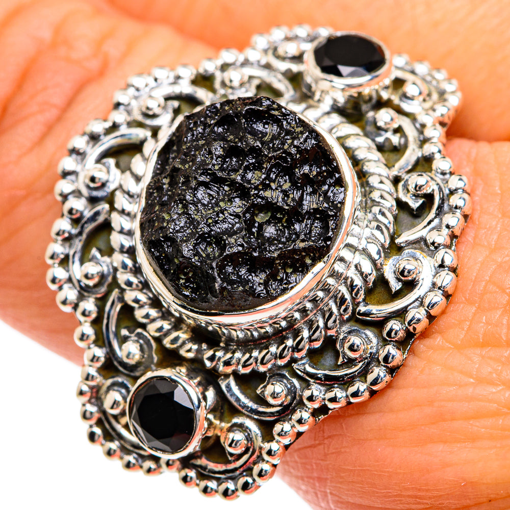 Tektite Rings handcrafted by Ana Silver Co - RING80554