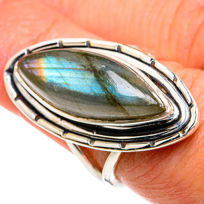 Labradorite Rings handcrafted by Ana Silver Co - RING80567