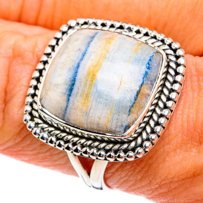Blue Scheelite Rings handcrafted by Ana Silver Co - RING80571