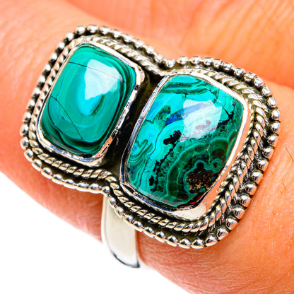 Chrysocolla Rings handcrafted by Ana Silver Co - RING80577