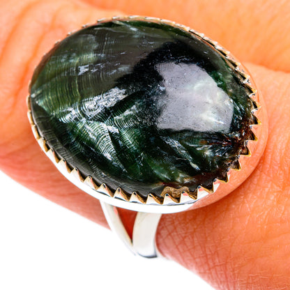 Seraphinite Rings handcrafted by Ana Silver Co - RING80579
