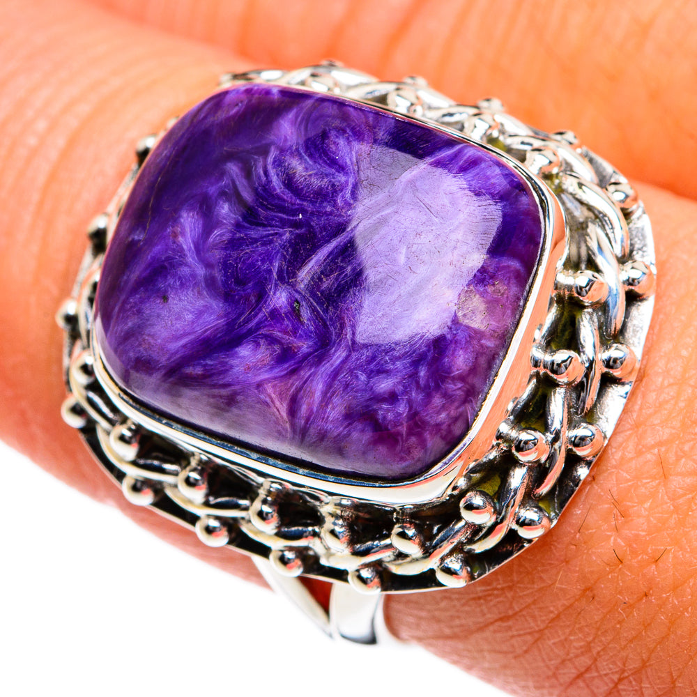Charoite Rings handcrafted by Ana Silver Co - RING80591