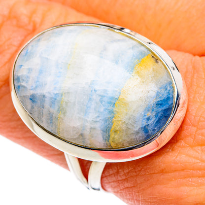 Blue Scheelite Rings handcrafted by Ana Silver Co - RING80608
