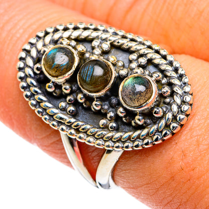 Labradorite Rings handcrafted by Ana Silver Co - RING80610