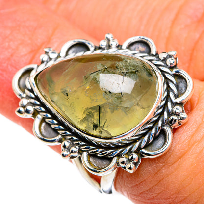 Prehnite Rings handcrafted by Ana Silver Co - RING80615
