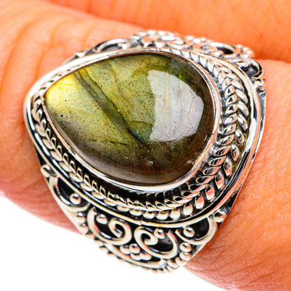 Labradorite Rings handcrafted by Ana Silver Co - RING80616
