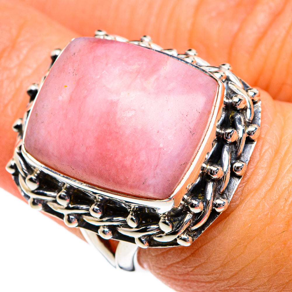 Pink Opal Rings handcrafted by Ana Silver Co - RING80623