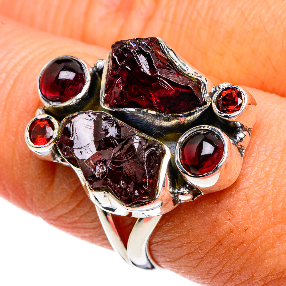 Garnet Rings handcrafted by Ana Silver Co - RING80624