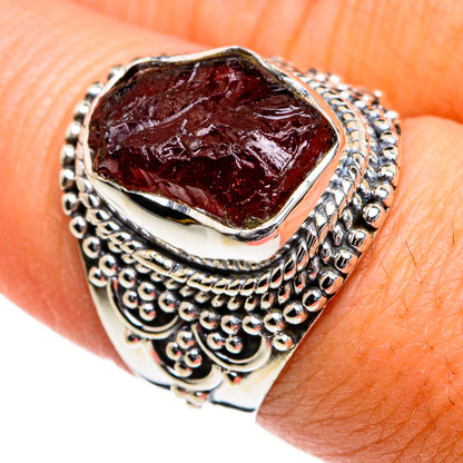 Garnet Rings handcrafted by Ana Silver Co - RING80625