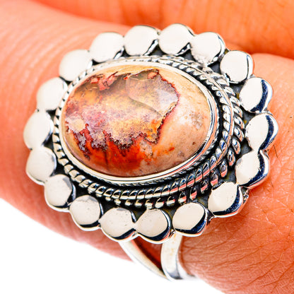 Mexican Fire Opal Rings handcrafted by Ana Silver Co - RING80636