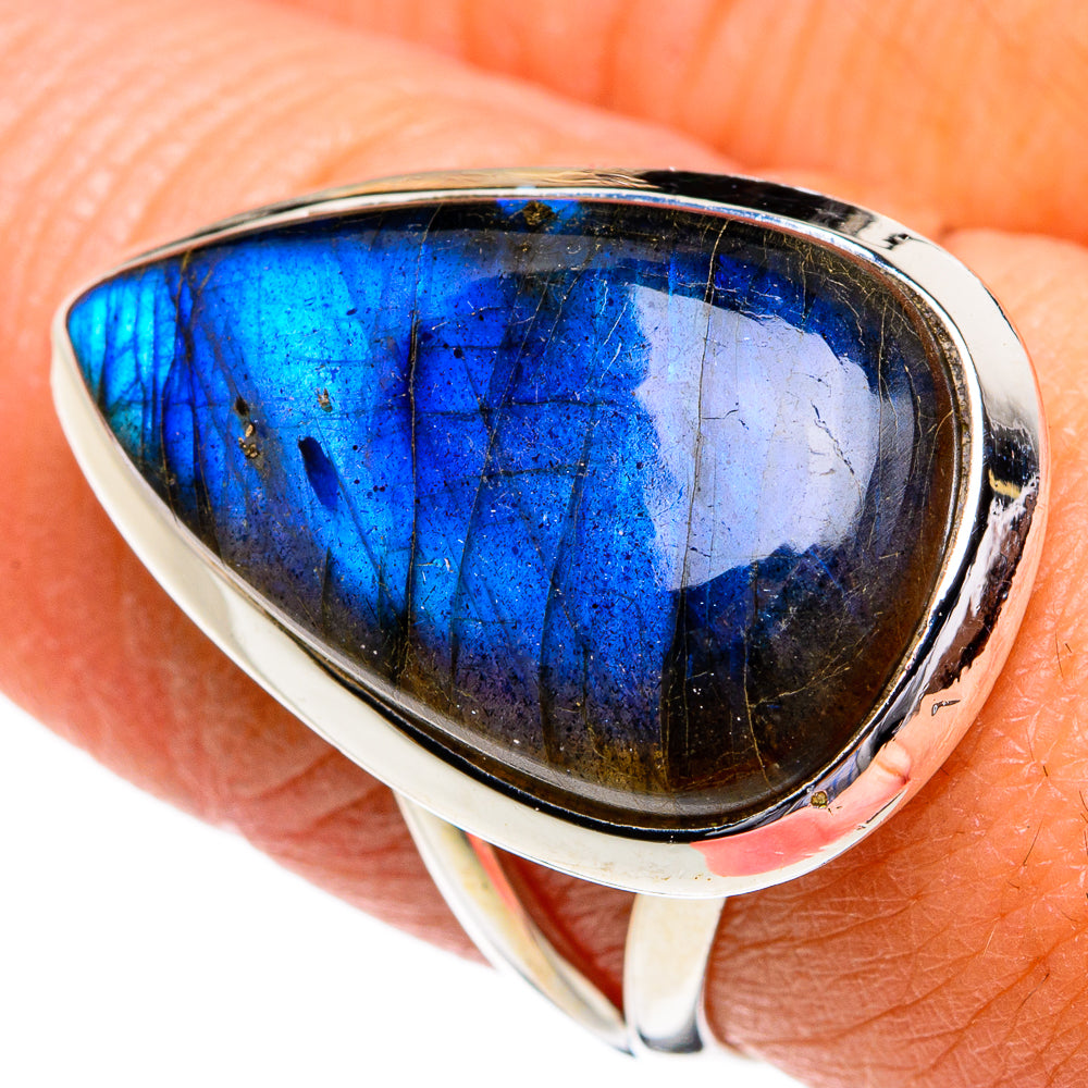 Labradorite Rings handcrafted by Ana Silver Co - RING80639
