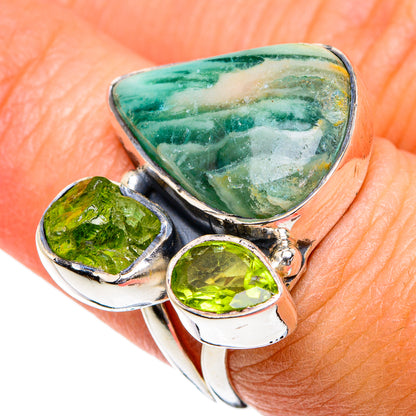 Ocean Jasper Rings handcrafted by Ana Silver Co - RING80645