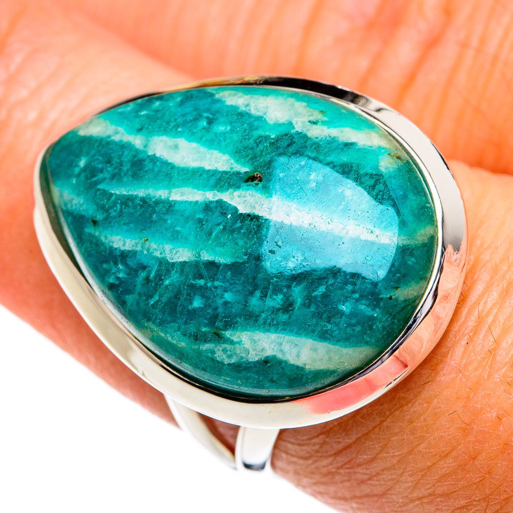 Amazonite Rings handcrafted by Ana Silver Co - RING80646