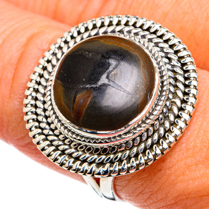Septarian Geode Rings handcrafted by Ana Silver Co - RING80648