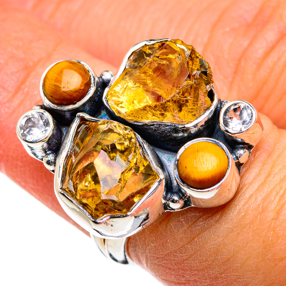 Citrine Rings handcrafted by Ana Silver Co - RING80652
