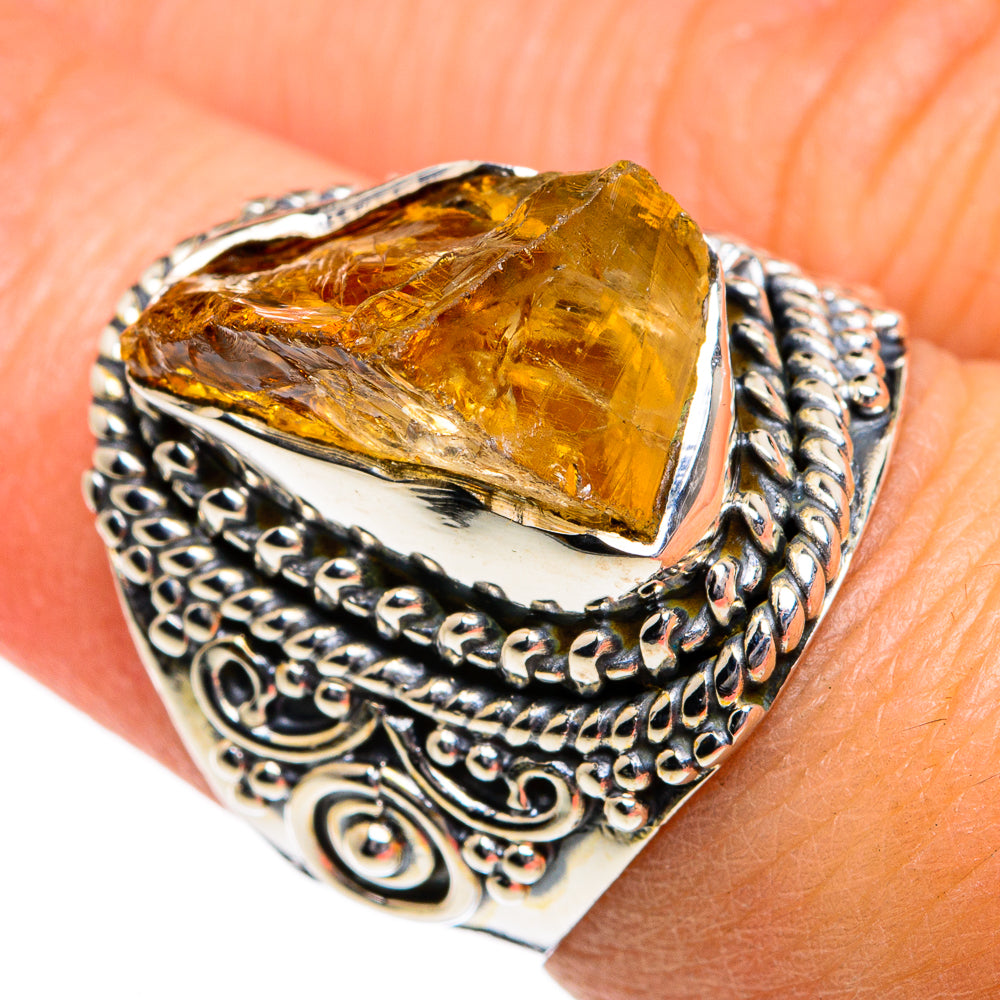 Citrine Rings handcrafted by Ana Silver Co - RING80653