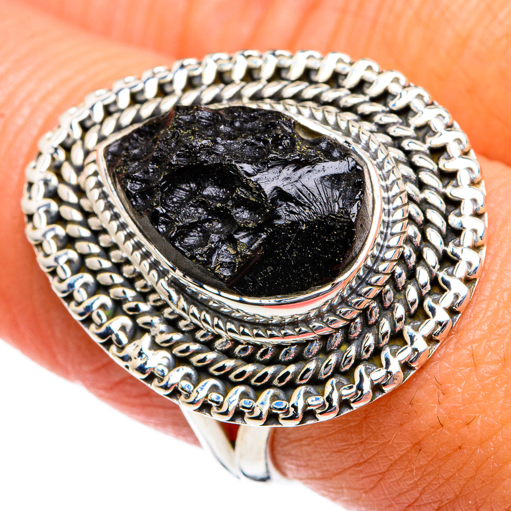 Tektite Rings handcrafted by Ana Silver Co - RING80661
