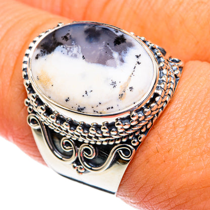 Dendritic Opal Rings handcrafted by Ana Silver Co - RING80662