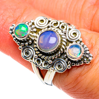 Ethiopian Opal Rings handcrafted by Ana Silver Co - RING80666