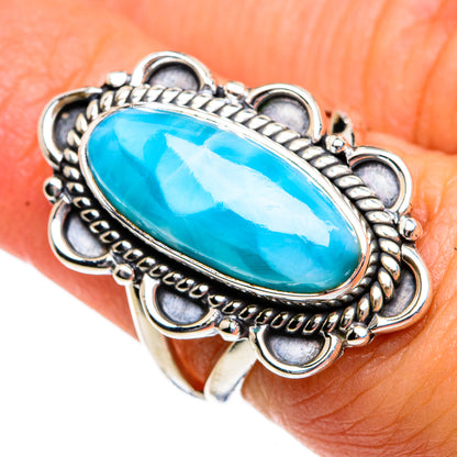 Larimar Rings handcrafted by Ana Silver Co - RING80671
