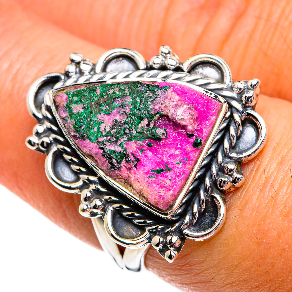 Cobalto Calcite Druzy Rings handcrafted by Ana Silver Co - RING80684