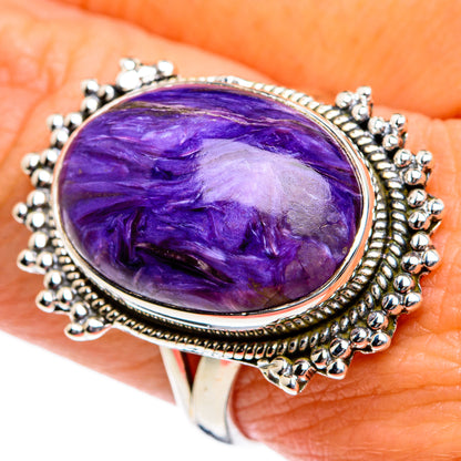 Charoite Rings handcrafted by Ana Silver Co - RING80688