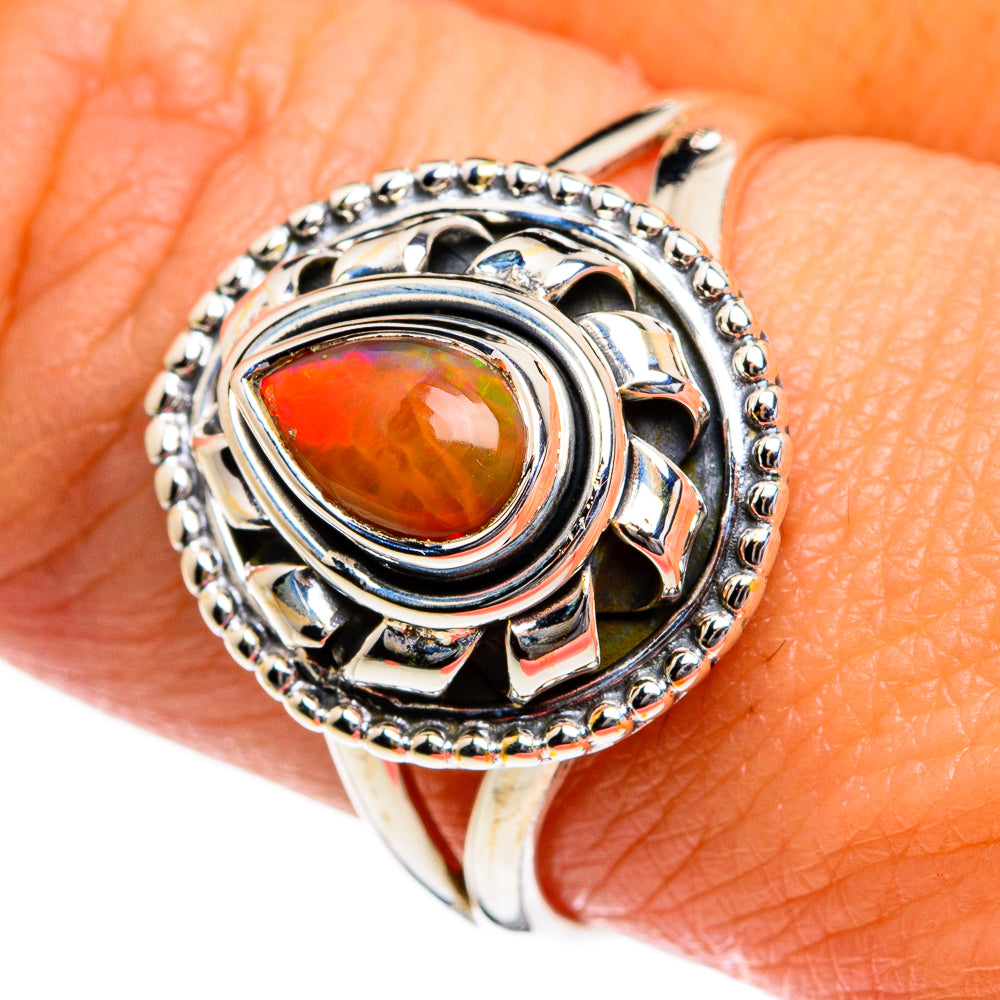Ethiopian Opal Rings handcrafted by Ana Silver Co - RING80697