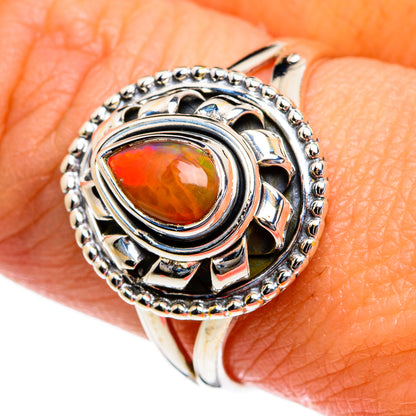 Ethiopian Opal Rings handcrafted by Ana Silver Co - RING80697