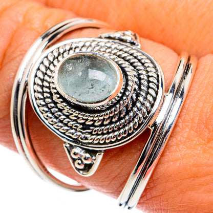 Aquamarine Rings handcrafted by Ana Silver Co - RING80702