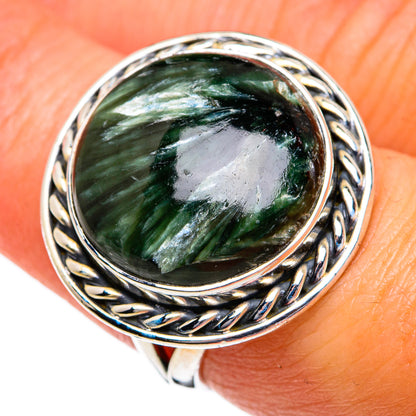 Seraphinite Rings handcrafted by Ana Silver Co - RING80706