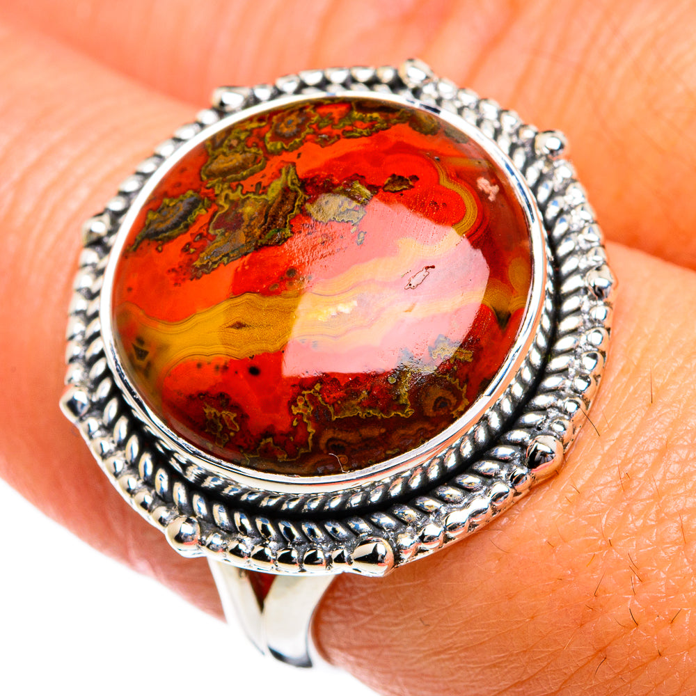Moroccan Agate Rings handcrafted by Ana Silver Co - RING80708