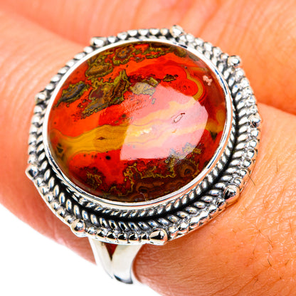 Moroccan Agate Rings handcrafted by Ana Silver Co - RING80708